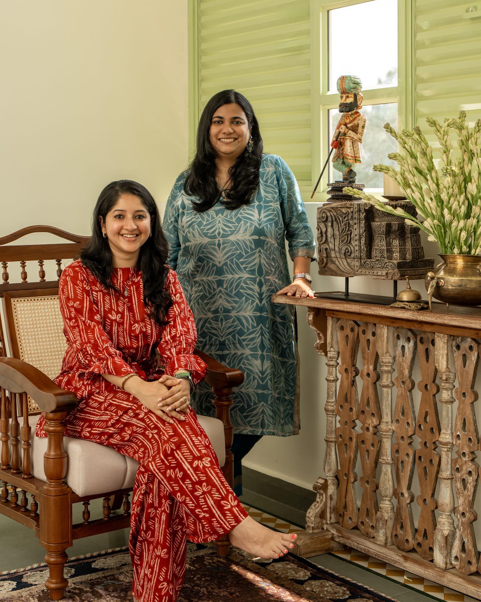 Komal Mittal and Ninada Kashyap, founders of Alkove-Design